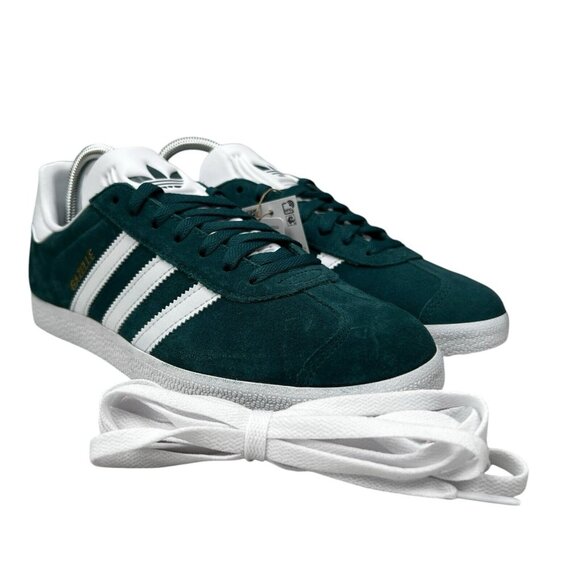 Adidas Gazelle Mystery Green White Gold Shoes JH5383 Men\'s Sizes 9.5 - 13 main image 4